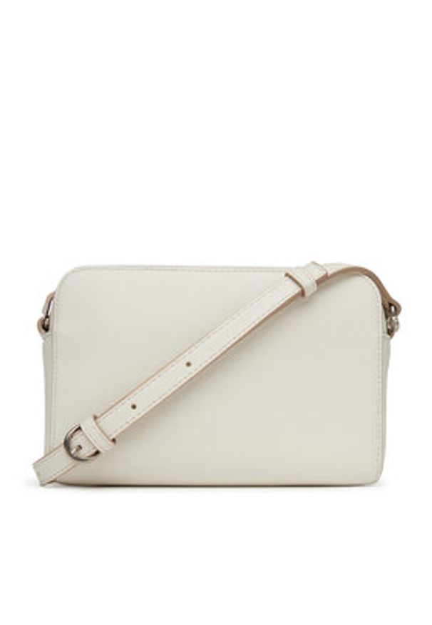 Calvin Klein Jeans Torebka Sculpted Ew Camera Bag LV04K3036G Biały. Kolor: biały. Materiał: skórzane