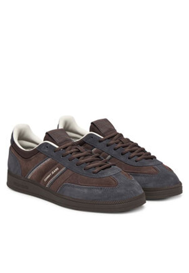 Tommy Jeans Sneakersy The Greenwich Edge Suede EM0EM01662 Brązowy. Kolor: brązowy. Materiał: skóra, zamsz