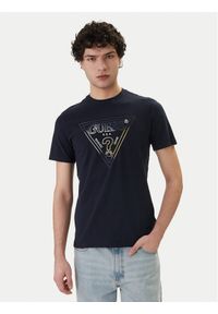 Guess T-Shirt M6GI11 K2992 Granatowy Slim Fit. Kolor: niebieski. Materiał: bawełna #1