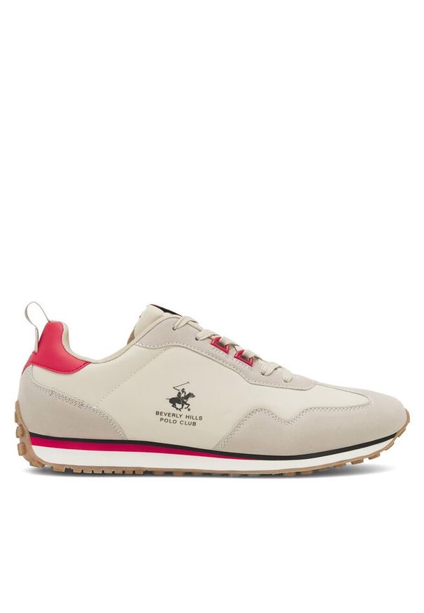 Sneakersy Beverly Hills Polo Club. Kolor: beżowy