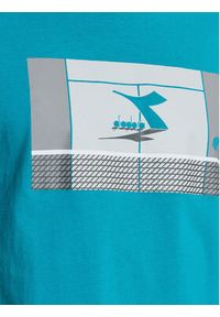 Diadora T-Shirt Match Point 102.179312 Niebieski Regular Fit. Kolor: niebieski. Materiał: bawełna #3