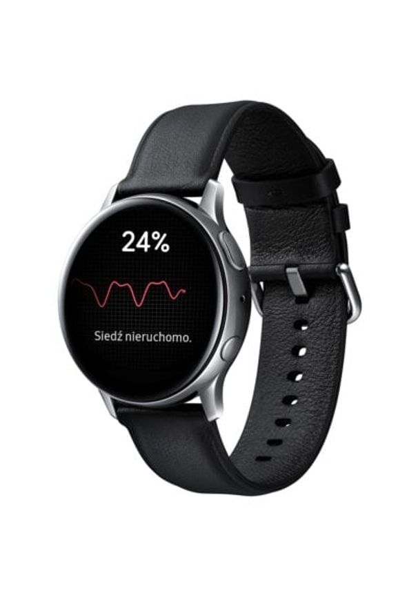 Smartwatch SAMSUNG Galaxy Watch Active 2 SM-R830N 40mm Stal Nierdzewna Srebrny. Rodzaj zegarka: smartwatch. Kolor: srebrny. Materiał: skóra. Styl: elegancki