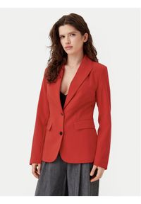 only - ONLY Marynarka Raven 15338389 Czerwony Slim Fit. Kolor: czerwony. Materiał: syntetyk #1