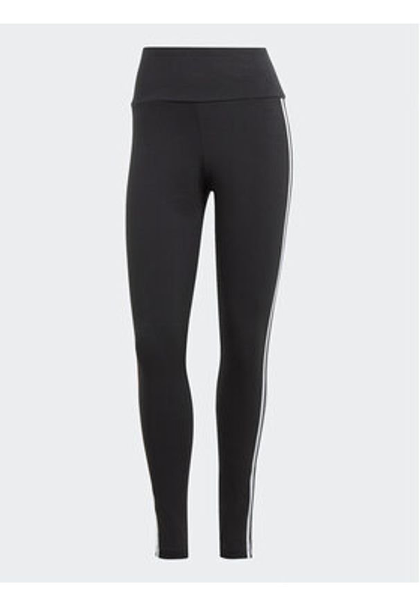Adidas - adidas Legginsy 3-Stripes IP2968 Czarny Slim Fit. Kolor: czarny. Materiał: bawełna