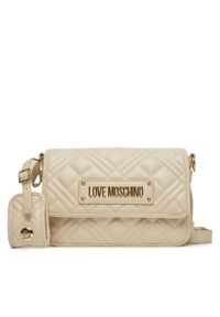 Love Moschino - LOVE MOSCHINO Torebka JC4210PP0MLA0110 Beżowy. Kolor: beżowy. Materiał: skórzane