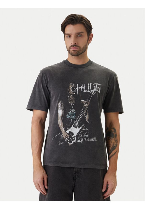 Hugo - HUGO T-Shirt Noctornix 50554368 Czarny Regular Fit. Kolor: czarny. Materiał: bawełna
