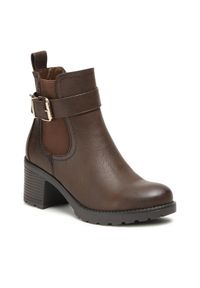 Clara Barson Botki WS2265-07 Brązowy. Kolor: brązowy. Materiał: skóra #1