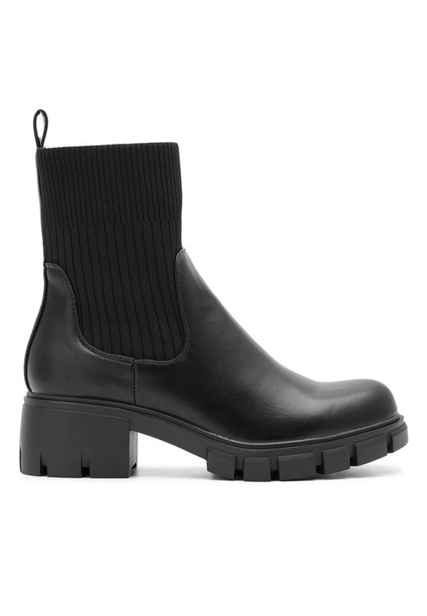 DeeZee Botki CEO-WS5575-05 Czarny. Kolor: czarny. Materiał: materiał