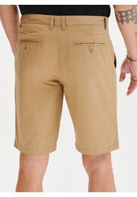 Pako Lorente - PAKO LORENTE - Bawełniane beżowe szorty męskie. Okazja: na co dzień. Kolor: niebieski, beżowy, zielony. Materiał: bawełna. Wzór: gładki. Sezon: lato. Styl: casual #2