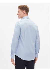 Calvin Klein Koszula K10K112305 Błękitny Slim Fit. Kolor: niebieski. Materiał: bawełna