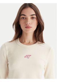 Hugo - HUGO T-Shirt Duspark 50550132 Beżowy Slim Fit. Kolor: beżowy. Materiał: bawełna #5