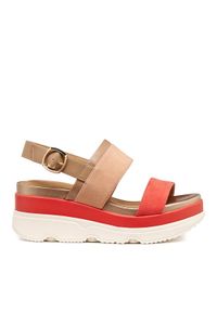 Geox Sandały D Gardenia D65HBA 021BC C8185 Kolorowy. Materiał: zamsz, skóra. Wzór: kolorowy #1