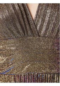 Liu Jo Sukienka koktajlowa CF2050 J1887 Złoty Slim Fit. Kolor: złoty. Materiał: syntetyk. Styl: wizytowy #3