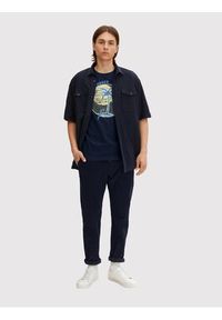 Tom Tailor T-Shirt 1031618 Granatowy Regular Fit. Kolor: niebieski. Materiał: bawełna #5