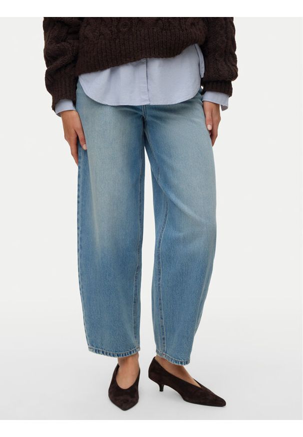 Vero Moda Jeansy Billie 10351773 Niebieski Barrel Fit. Kolor: niebieski