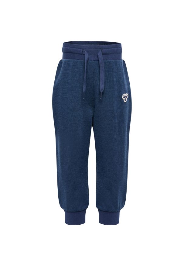 Dziecięce spodnie dresowe wełniane Hummel. Kolor: niebieski. Materiał: wełna, dresówka