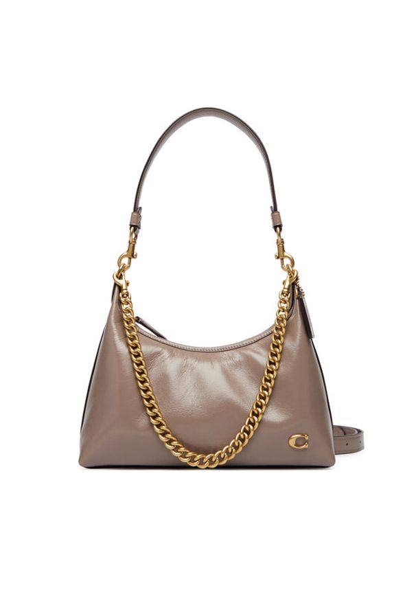 Coach Torebka Juliet CAD75 Szary. Kolor: szary. Materiał: skórzane