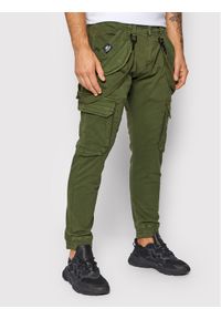 Alpha Industries Spodnie materiałowe Utility 128202 Zielony Slim Fit. Kolor: zielony. Materiał: materiał, bawełna