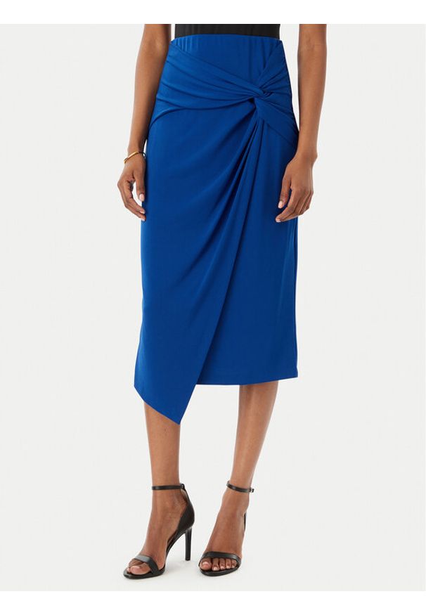 Rinascimento Spódnica midi CFC0123489003 Niebieski Regular Fit. Kolor: niebieski. Materiał: syntetyk