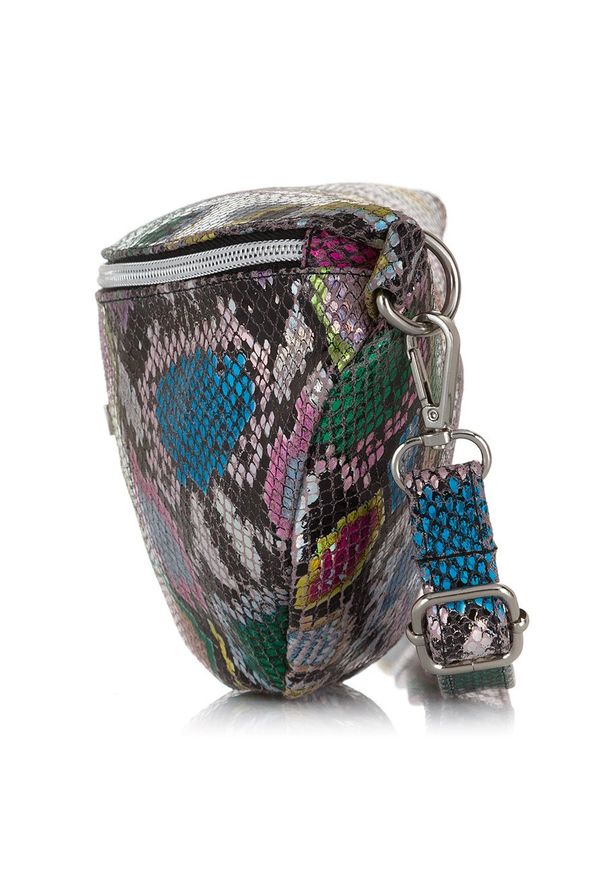 PAOLO PERUZZI - Skórzana saszetka nerka damska Paolo Peruzzi Z-15-L. Materiał: skórzane