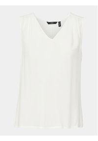 Vero Moda Bluzka Brit 10286648 Biały Loose Fit. Kolor: biały. Materiał: wiskoza