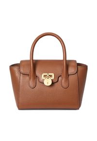 Lauren Ralph Lauren - LAUREN RALPH LAUREN Torebka 431969349001 Brązowy. Kolor: brązowy. Materiał: skórzane