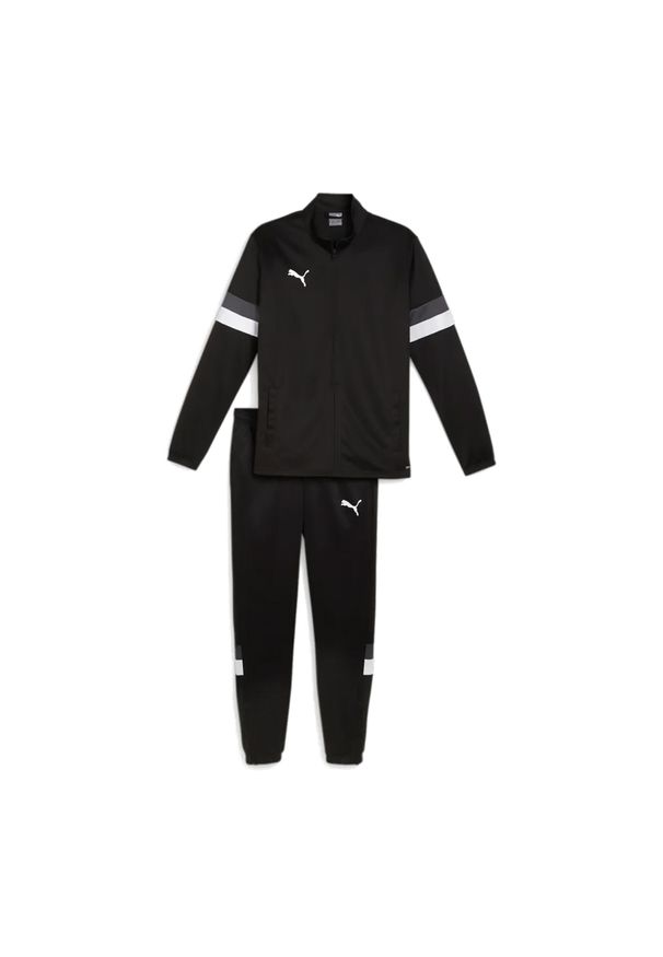 Puma - Dres męski PUMA TeamRise Tracksuit. Kolor: wielokolorowy, szary, czarny, biały. Materiał: dresówka