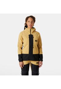 Damska wodoodporna kurtka z kapturem Helly Hansen Odin Bc Softshell. Typ kołnierza: kaptur. Kolor: żółty, beżowy, wielokolorowy. Materiał: softshell #1