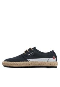 Pepe Jeans Espadryle Tourist Lace Boys PBS10096 Granatowy. Kolor: niebieski. Materiał: materiał #6