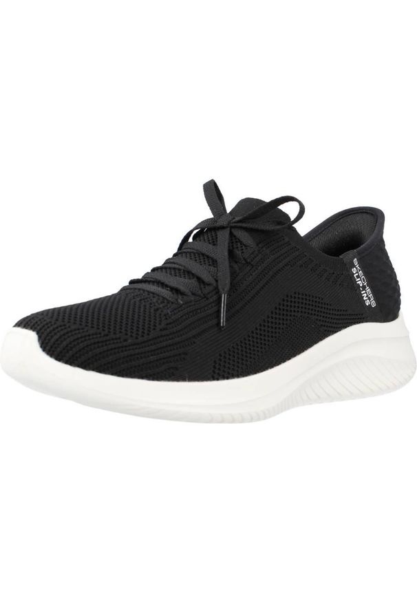 skechers - Buty SKECHERS SLIP-INS: ULTRA FLEX 3.0 TONAL STRETC Czarny. Zapięcie: bez zapięcia. Kolor: czarny. Materiał: tkanina. Model: Skechers Sport. Sport: turystyka piesza