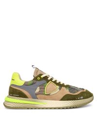 Philippe Model Sneakersy A012050 OYLU CR01 Khaki. Kolor: brązowy. Materiał: zamsz, skóra