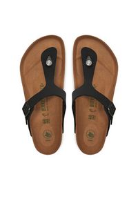 Birkenstock Japonki Gizeh 1020380 Czarny. Kolor: czarny. Materiał: skóra #3