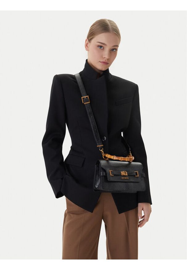 Guess Torebka HWKB95 06200 Czarny. Kolor: czarny. Materiał: skórzane