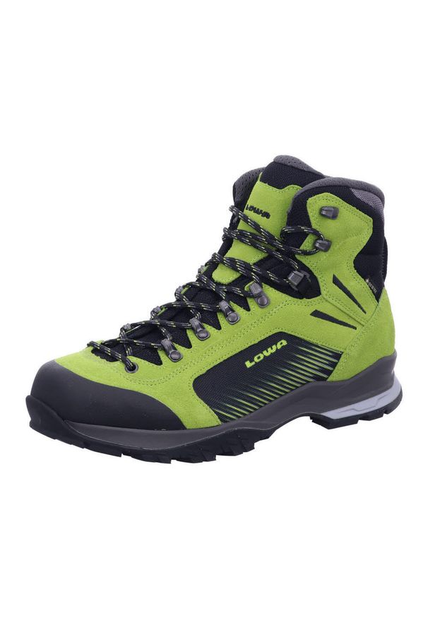 Buty trekkingowe męskie Lowa Vigo Gtx. Wysokość cholewki: za kostkę. Zapięcie: sznurówki. Kolor: zielony, wielokolorowy. Materiał: tkanina, zamsz. Szerokość cholewki: normalna