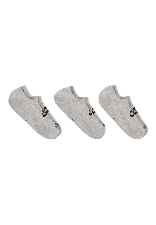 Nike - Skarpety Unisex Dla Dorosłych Everyday Plus Z Amortyzacją (zestaw 3 Sztuk). Kolor: szary. Sport: turystyka piesza