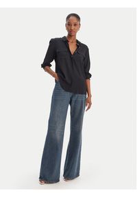 Marella Koszula Febe 2613111051 Granatowy Regular Fit. Kolor: niebieski. Materiał: acetat #4