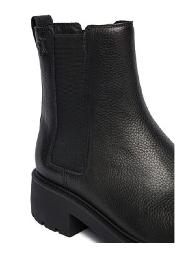 Calvin Klein Sztyblety YW0YW02072 Czarny. Kolor: czarny. Materiał: skóra