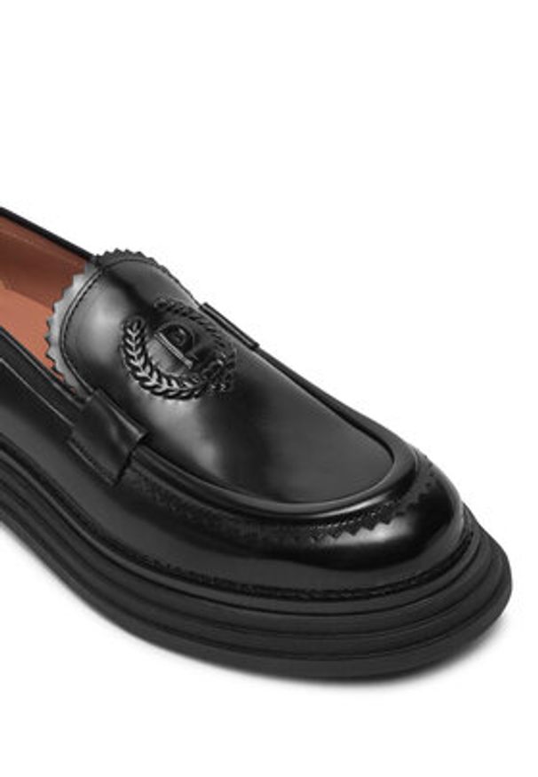 Pollini Loafersy SA10154G1LTF0000 Czarny. Kolor: czarny. Materiał: skóra