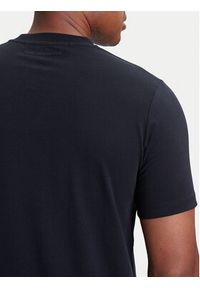 Karl Lagerfeld - KARL LAGERFELD T-Shirt 755710 553224 Granatowy Slim Fit. Typ kołnierza: dekolt w karo. Kolor: niebieski. Materiał: bawełna #5