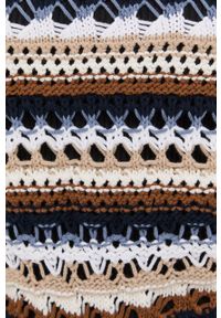 Liu Jo sweter bawełniany WA2439.MA45M damski lekki. Materiał: bawełna. Długość rękawa: długi rękaw. Długość: długie. Wzór: ażurowy #6