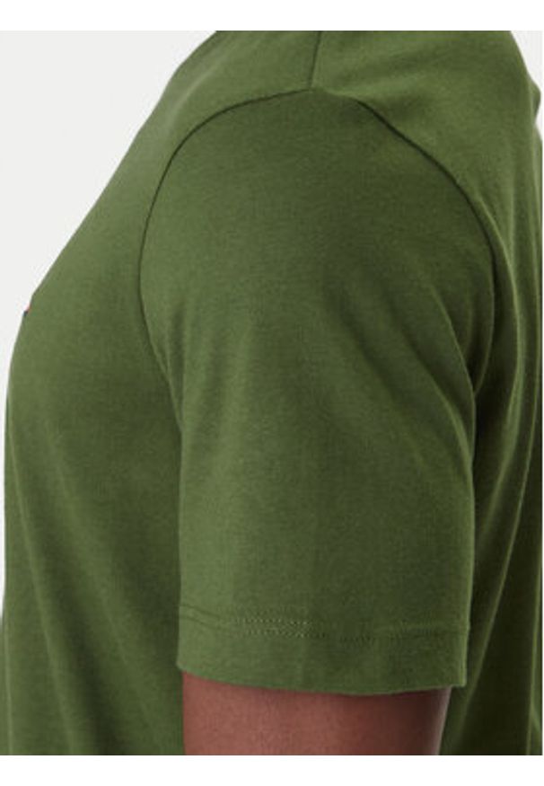 TOMMY HILFIGER - Tommy Hilfiger T-Shirt Ess Seasonal MW0MW39995 Zielony Regular Fit. Kolor: zielony. Materiał: bawełna