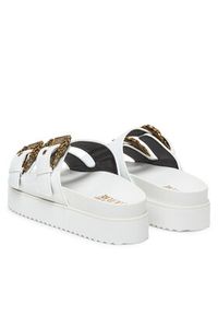 Versace Jeans Couture Klapki 78VA3SM1 Biały. Kolor: biały. Materiał: skóra #4