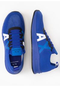 Armani Exchange - Sneakersy męskie ARMANI EXCHANGE XUX171 XV662 S567. Okazja: na co dzień, na spacer, do pracy. Kolor: niebieski. Sport: turystyka piesza #3