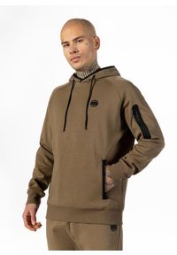 PITBULL - Bluza sportowa męska Pitbull West Coast Stafford Hooded. Typ kołnierza: kaptur. Kolor: brązowy