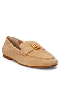Lauren Ralph Lauren - LAUREN RALPH LAUREN Lordsy 802946809007 Brązowy. Kolor: brązowy. Materiał: zamsz, skóra