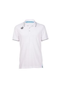 Koszulka polo na basen dla kobiet Arena Team Poloshirt Solid Cotton. Typ kołnierza: polo. Kolor: biały #1