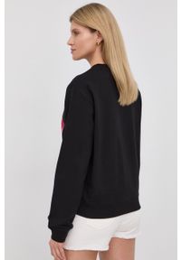 Love Moschino bluza damska kolor czarny z aplikacją. Kolor: czarny. Wzór: aplikacja #4