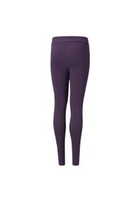 Puma - Legginsy Dziecięce Logo ESS+. Kolor: fioletowy. Styl: sportowy