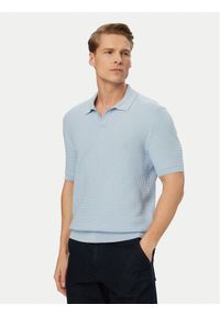 BOSS Polo H-Natalo 50561613 Niebieski Regular Fit. Typ kołnierza: polo. Kolor: niebieski. Materiał: bawełna #1