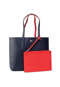 Lacoste Torebka Shopping Bag NF2142AA Czerwony. Kolor: czerwony. Materiał: skórzane